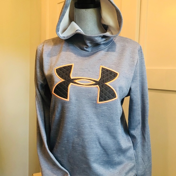 Under Armor Coldgear Loose hoodie space dye blue S - Picture 2 of 12